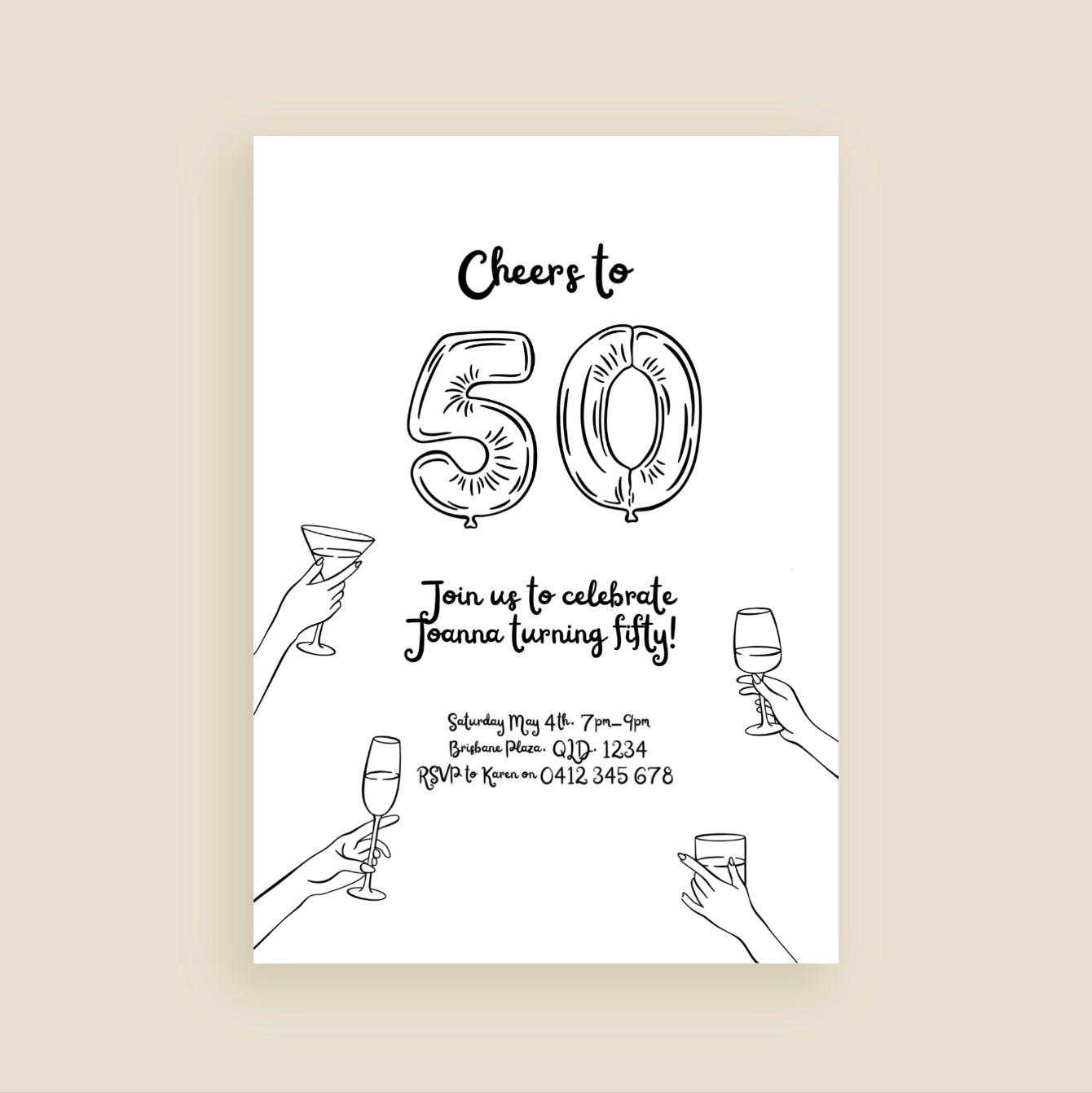 Milestone Moments Invitation