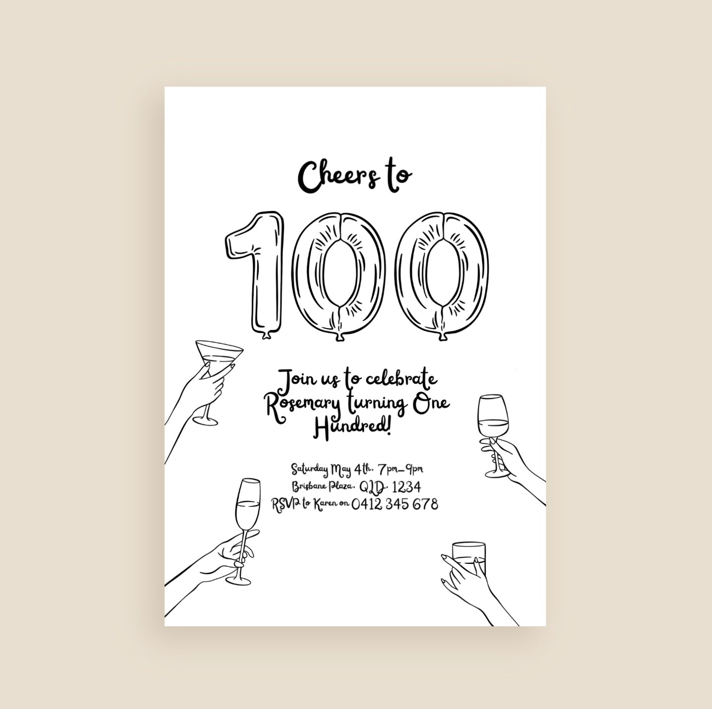 Milestone Moments Invitation