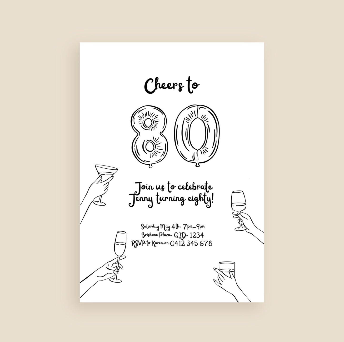Milestone Moments Invitation