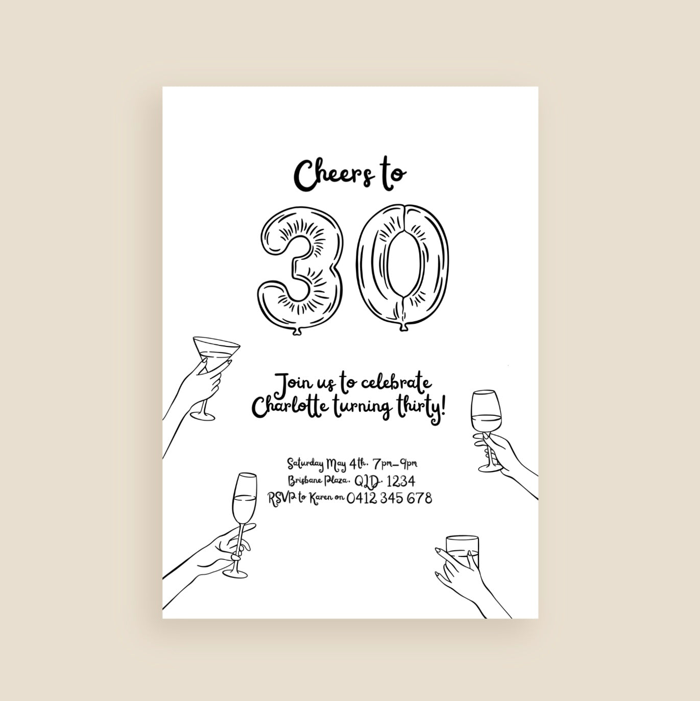 Milestone Moments Invitation