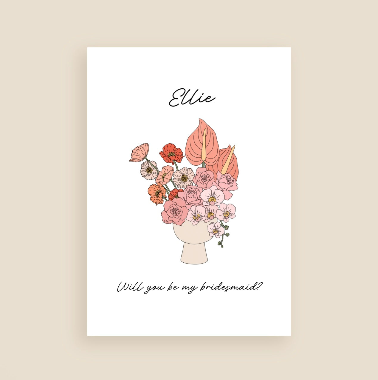 Floral Bridesmaid Proposal