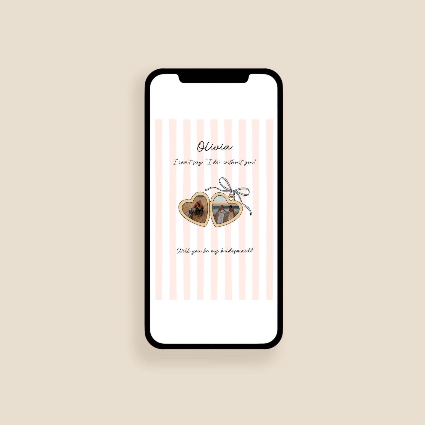 Locket Of Love Bridesmaid Proposal