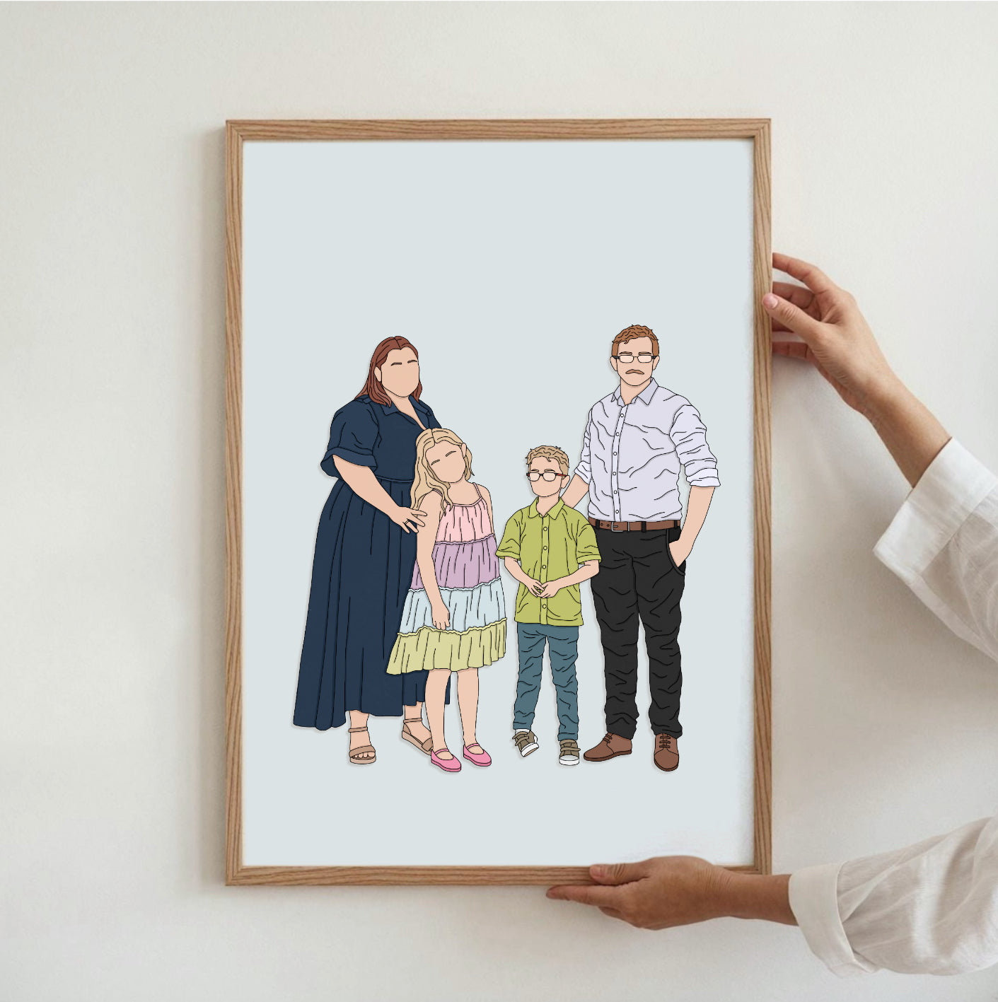 Custom Outline Portrait Illustration