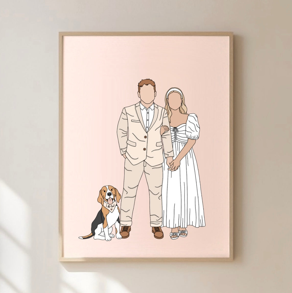 Custom Outline Portrait Illustration