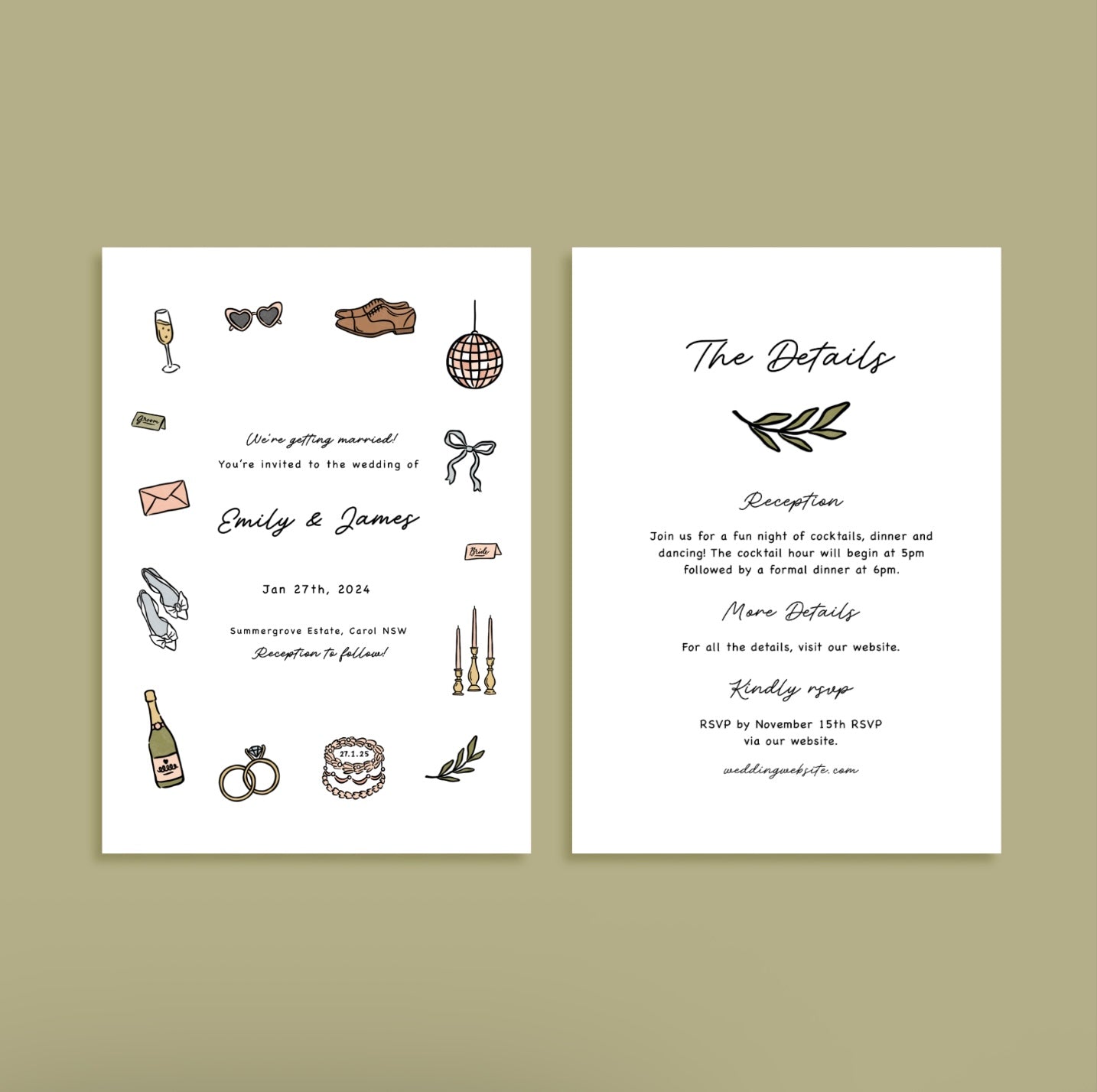Just The Beginning Invitation