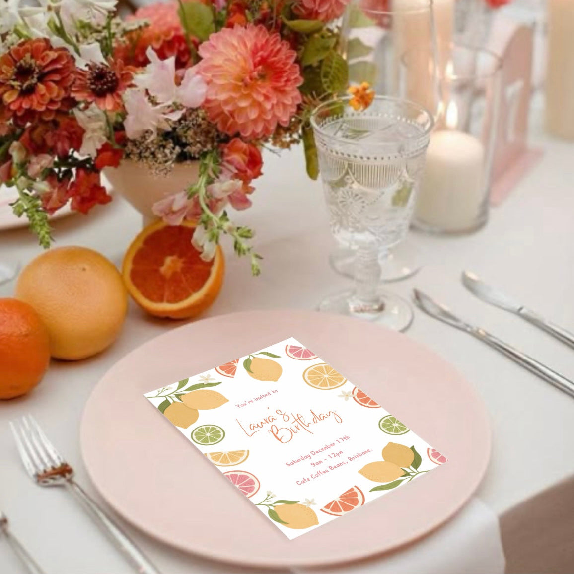 Citrus Celebration Invitation
