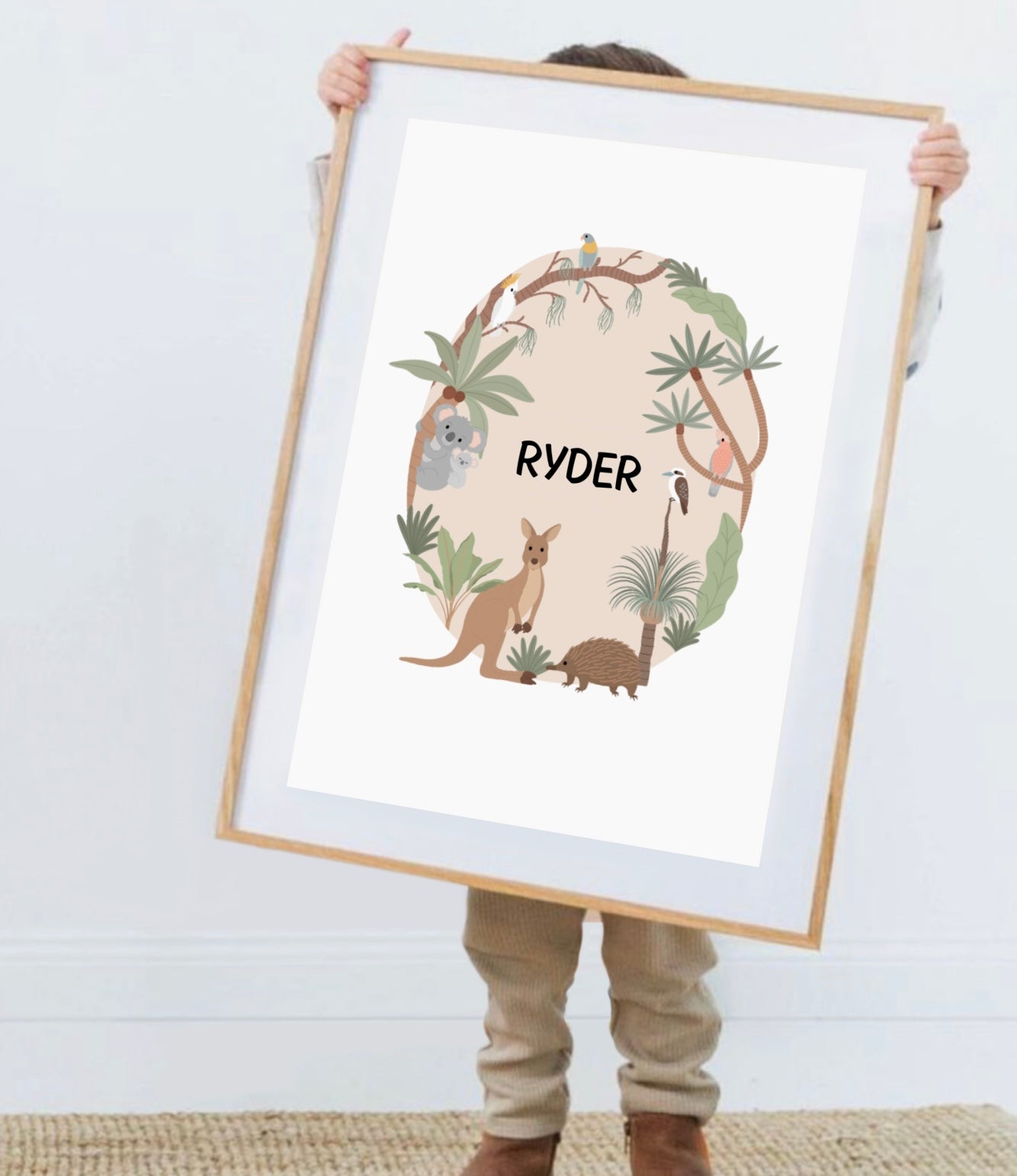 Aussie Animals Personalised Name Print
