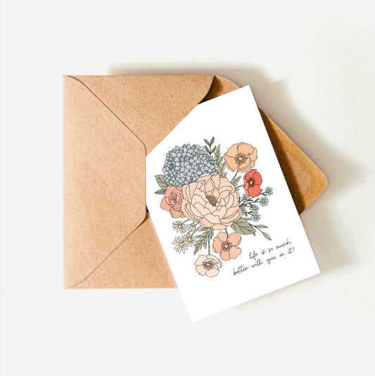 Friendship and Florals Card
