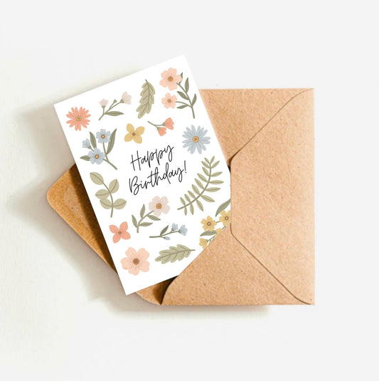 Birthday Florals Card