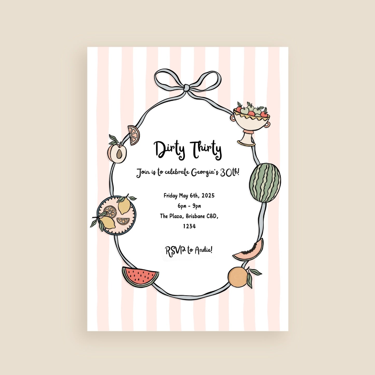 Let’s Celebrate Invitation