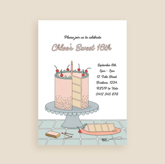 Slice of Celebration Invitation