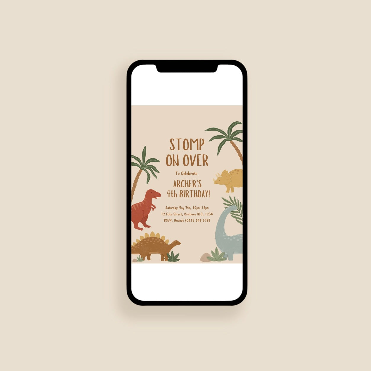 Stomp, Roar & Rumble Invitation