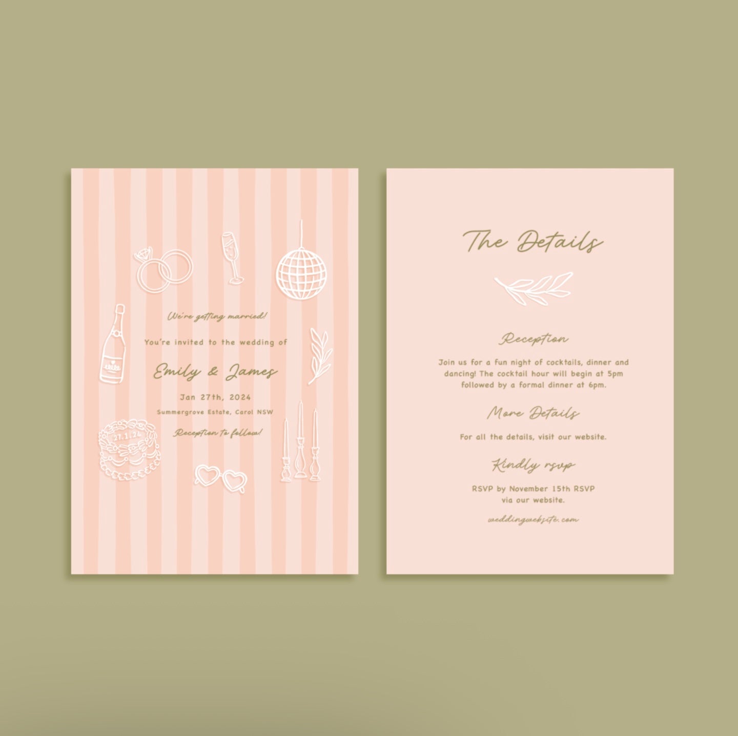 “I do” (Pink) Invitation