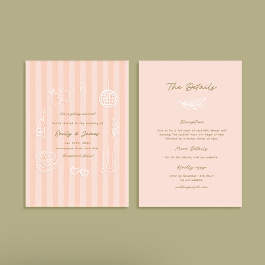 “I do” (Pink) Invitation