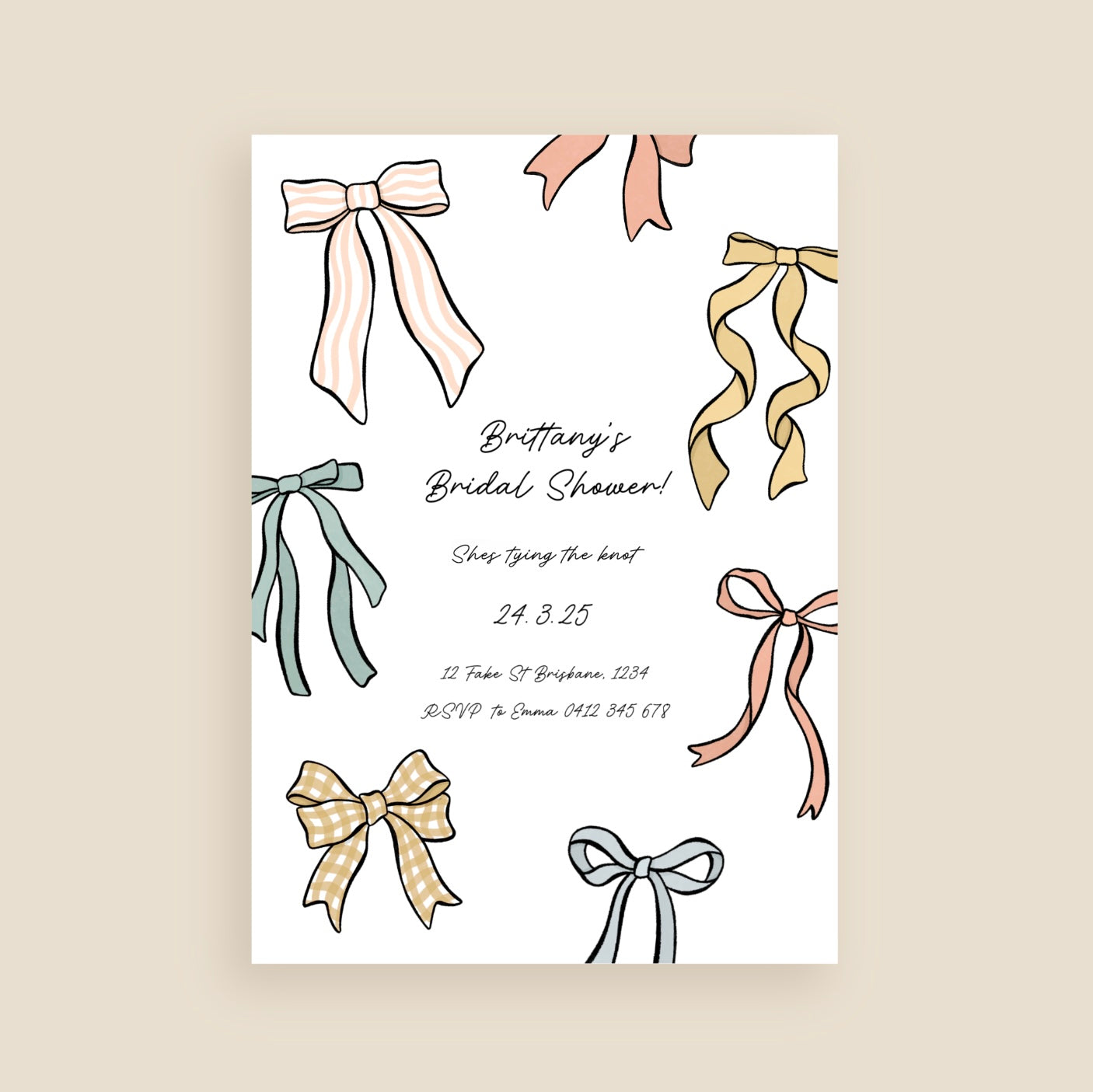 Put a Bow On It Invitation