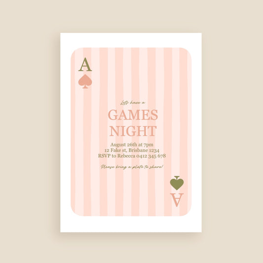 Games Night Invitation
