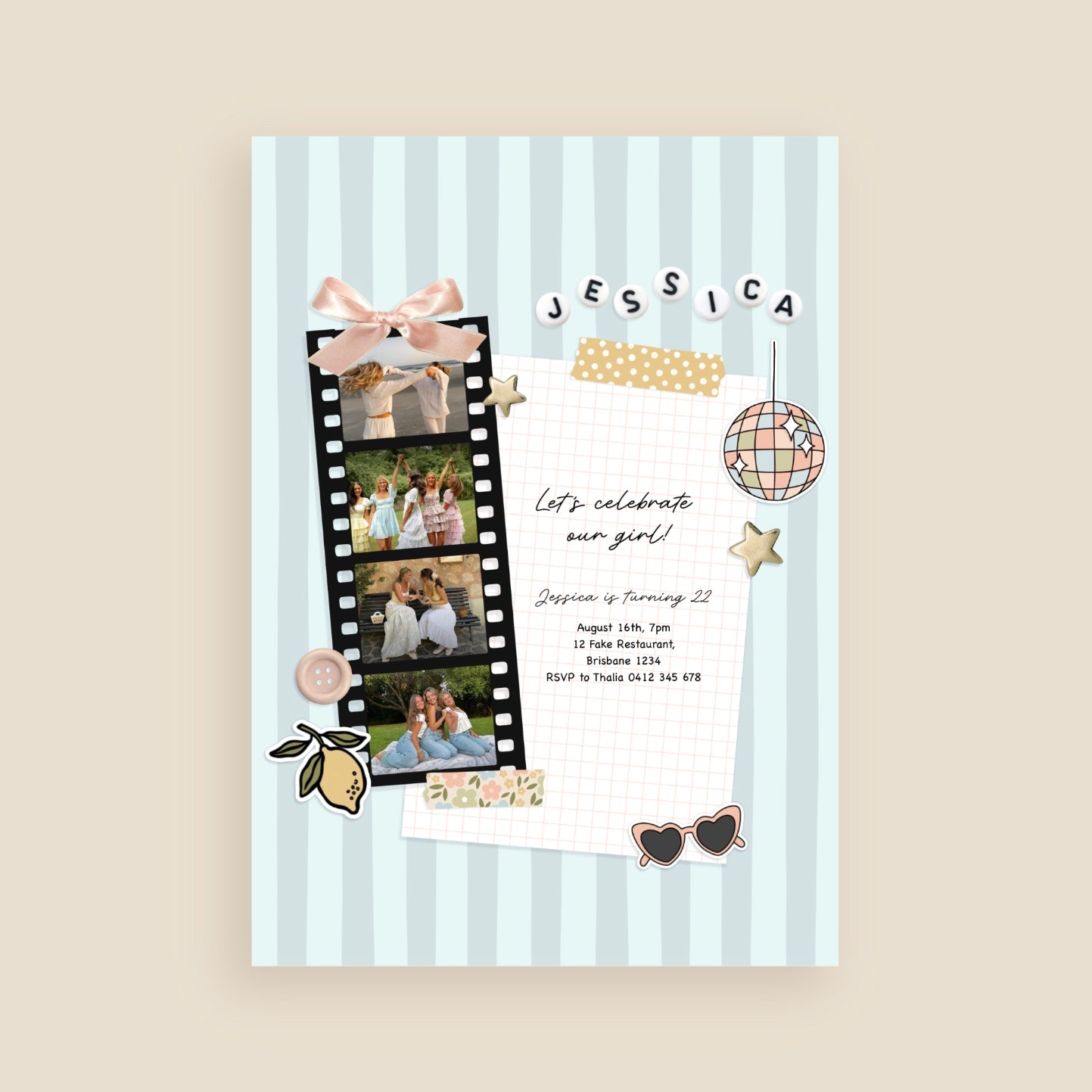 Scrapbook Invitation