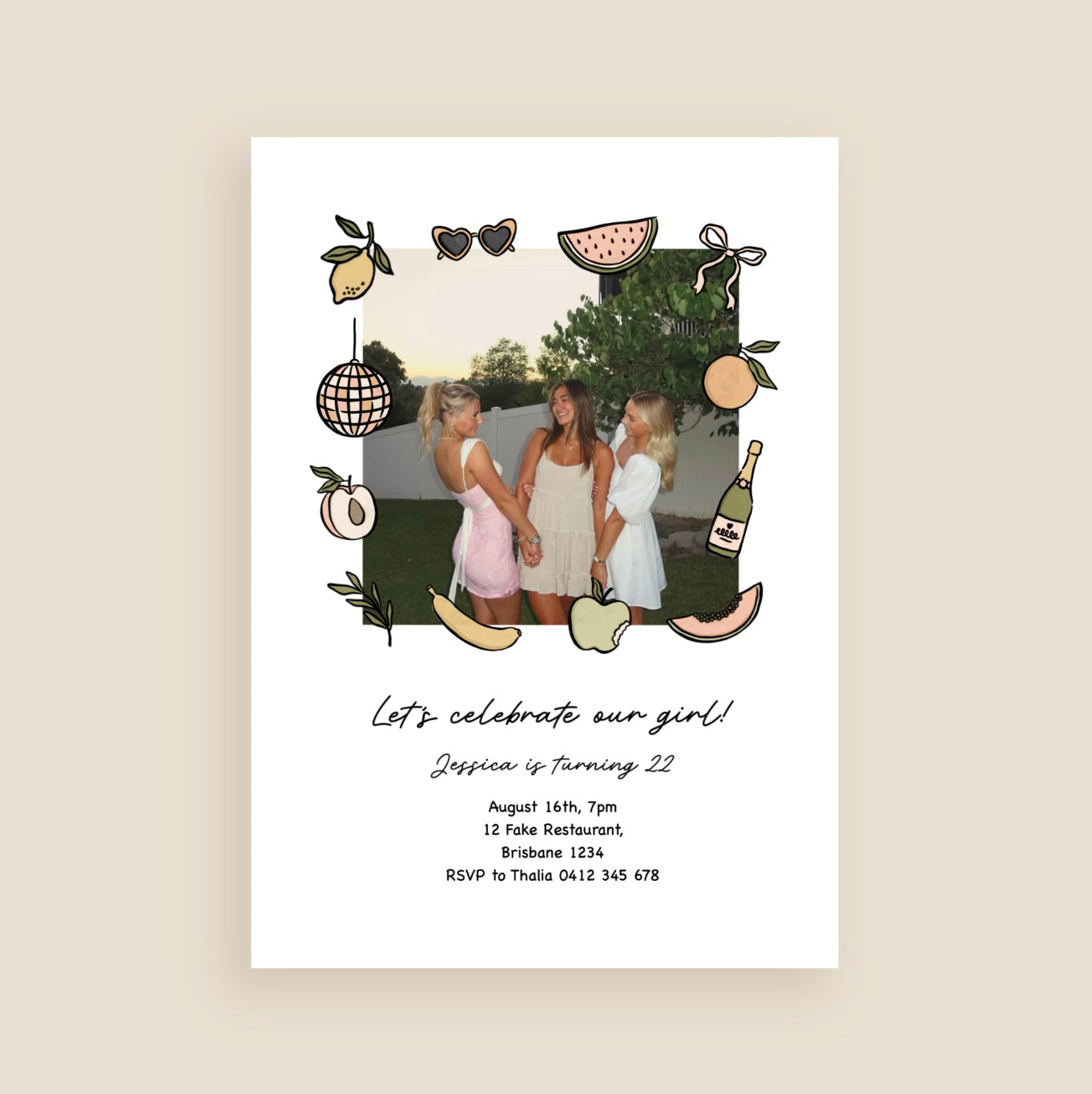 Sip & Celebrate Invitation