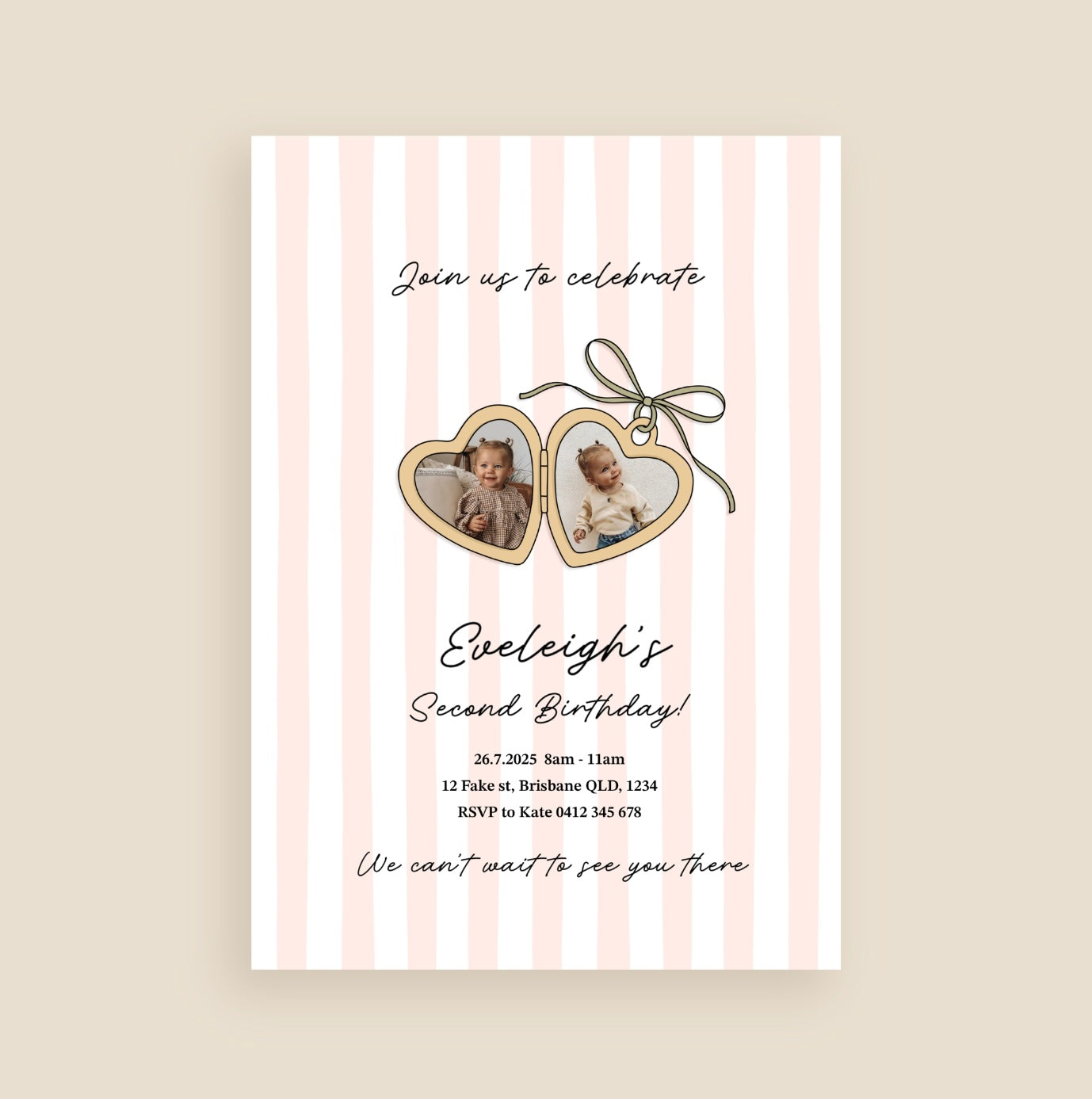 Locket Invitation