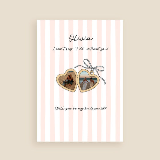 Locket Of Love Bridesmaid Proposal