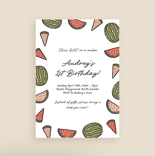 Watermelon Wishes Invitation