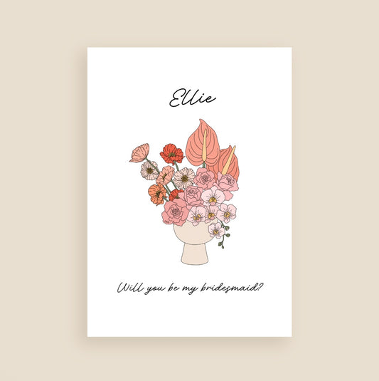 Floral Bridesmaid Proposal