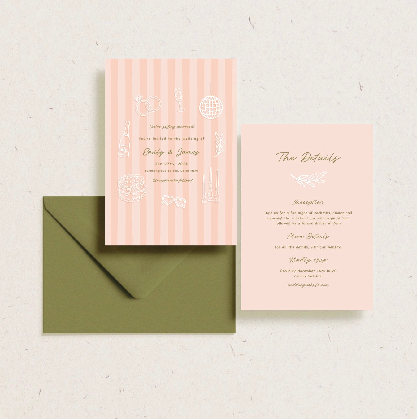 “I do” (Pink) Invitation