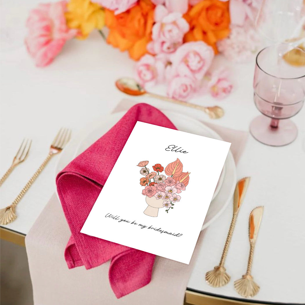 Floral Bridesmaid Proposal