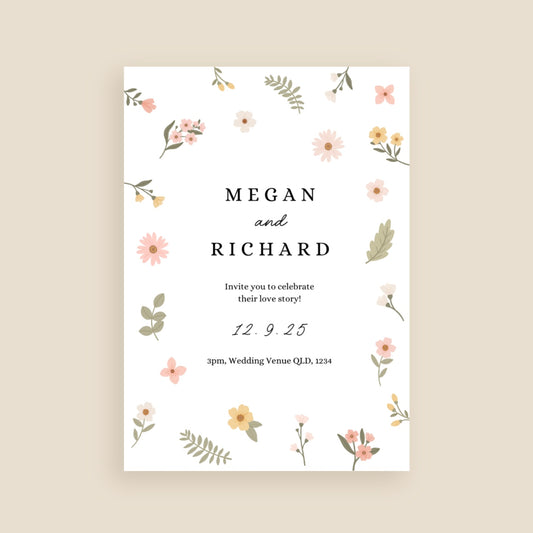 Bloom & Vow Invitation