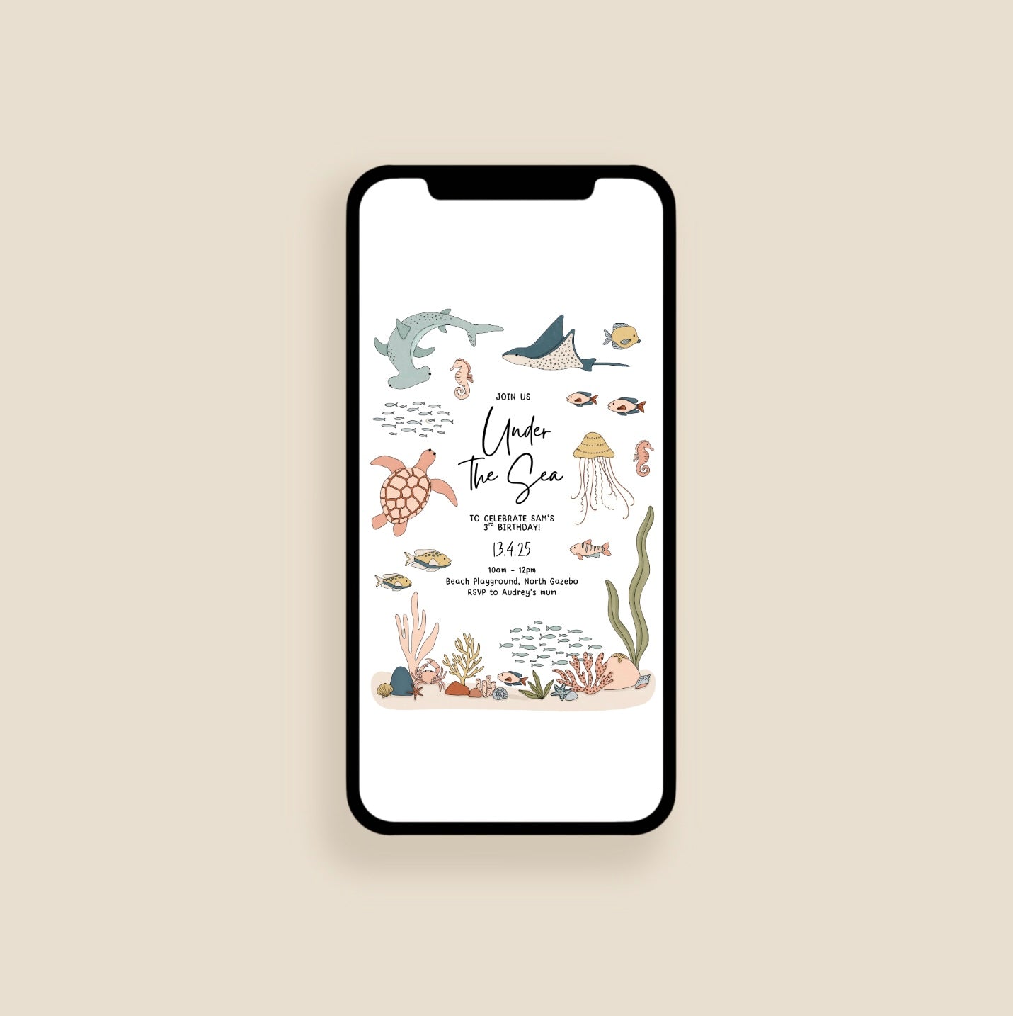 Under the Sea Invitation