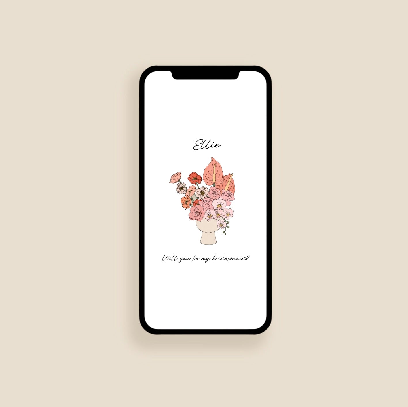 Floral Bridesmaid Proposal
