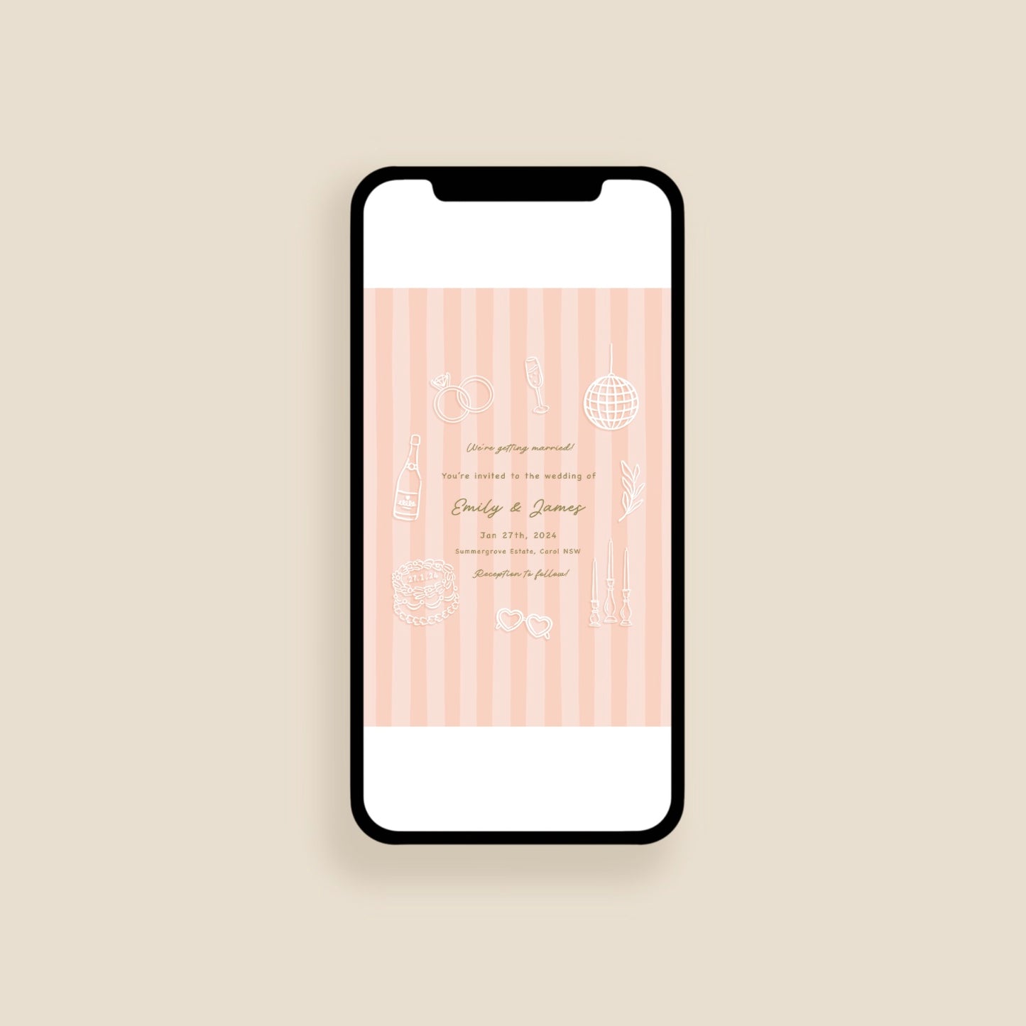“I do” (Pink) Invitation