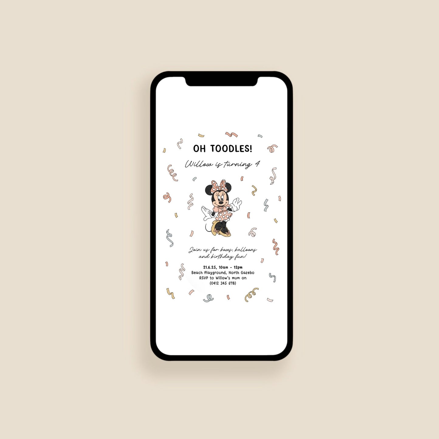 Minnie Invitation