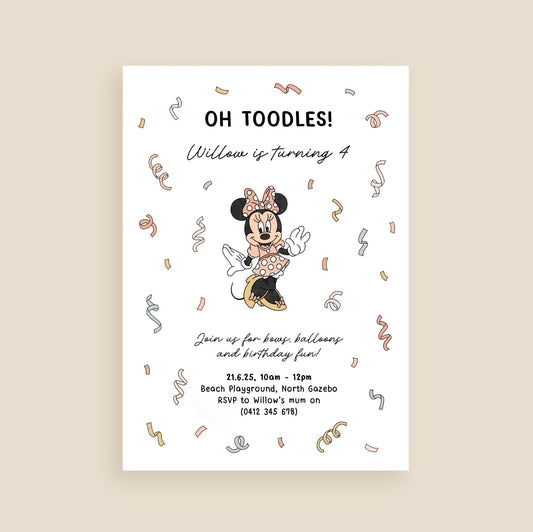 Minnie Invitation