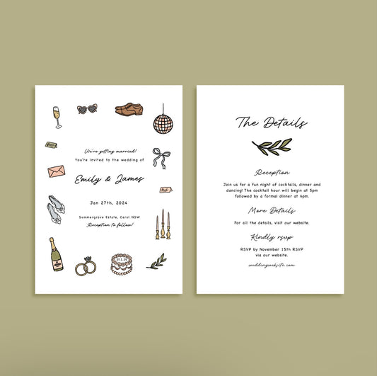 Just The Beginning Invitation