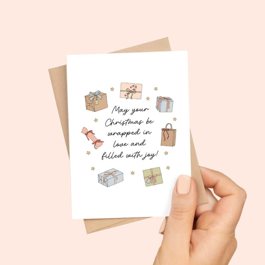 Wrapped in Love Christmas Card