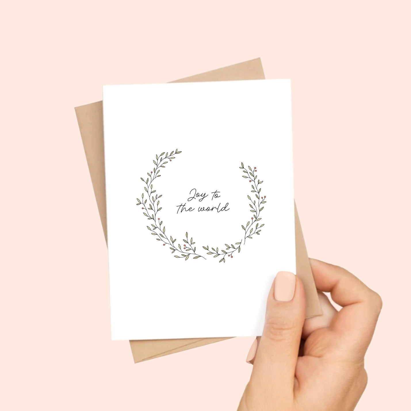 Joy to the World Christmas Card