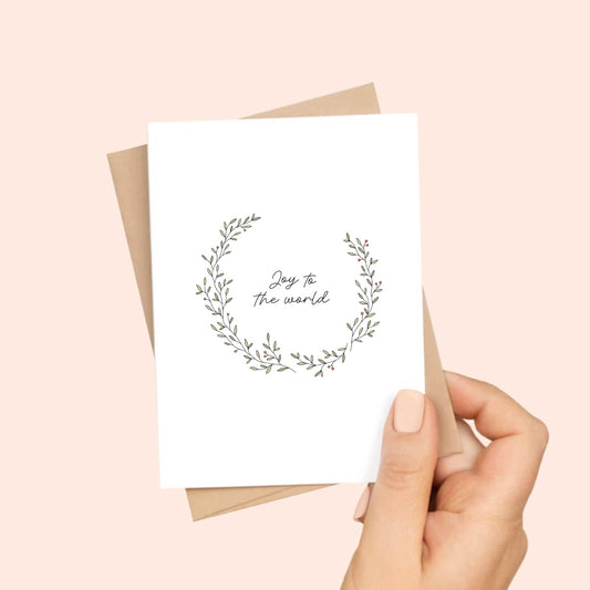 Joy to the World Christmas Card